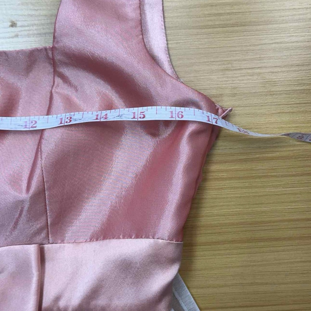 Betsey Johnson Pink Satin Ruffle Cocktail Dress - Picture 8 of 11